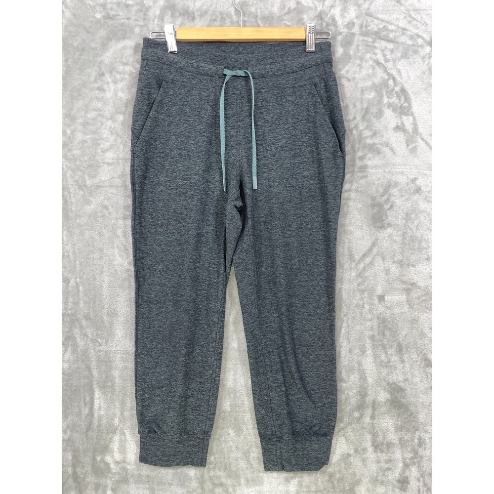 Lululemon Pants Womens 6‎ Rulu Joggers Green Heather Gray  Crop LW6BJ1S Stretch